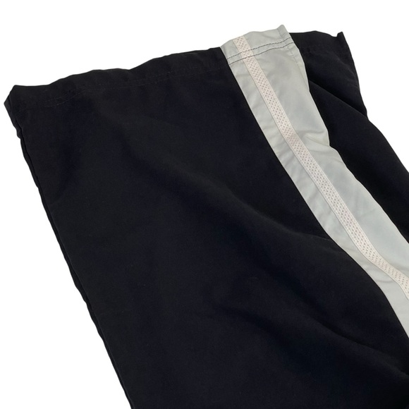 Nike Womens Warm Up Track Pants Large 12-14 Black Stripe Drawstring Pockets - Picture 8 of 16